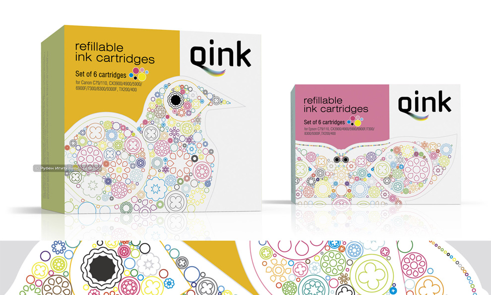 Pack for Qink refill cartriges / Упаковка для перезаполняемых картриджей Qink